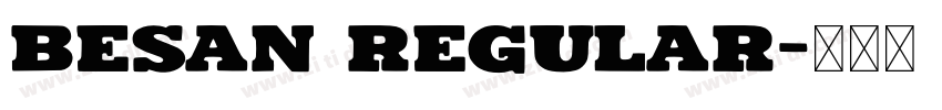 BESAN Regular字体转换